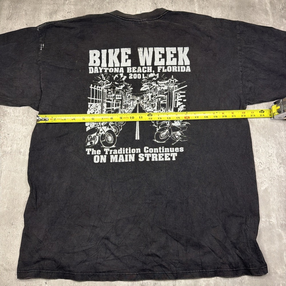 Vintage Daytona Beach Bike Week Shirt 2001 Double Sided Biker Florida Harley USA - Picture 7 of 8
